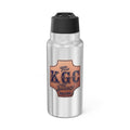 32oz Gator Tumbler – 'The KGC Show' Leather Patch Stainless Water Bottle
