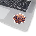 Kiss-Cut Sticker — "The KGC Show" Leather Patch Logo (Est. 2022)