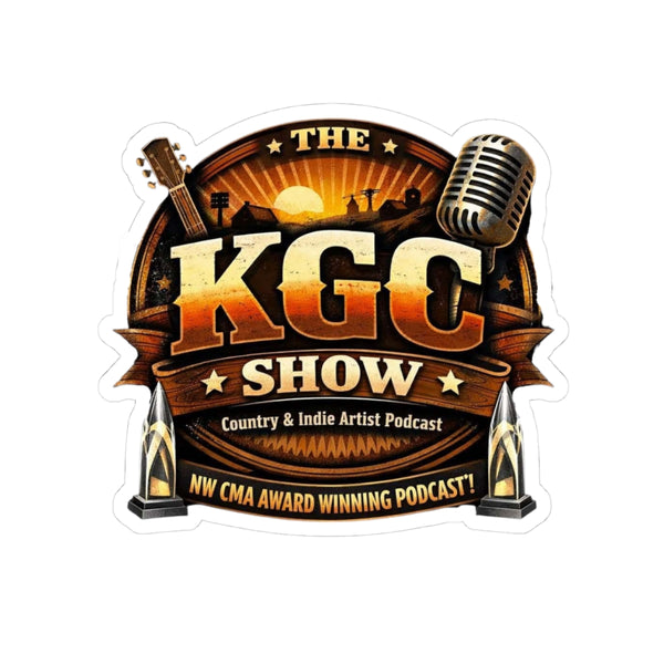 KGC Show Podcast Kiss-Cut Sticker — Country & Indie Artist Logo Sticker